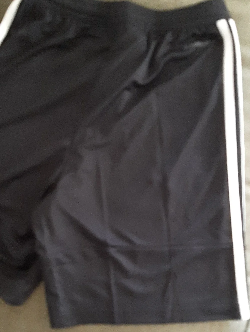 adidas NWT Black Shorts with White Accents